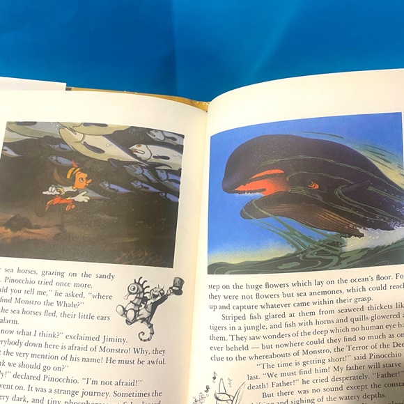 WALT DISNEYS VERSION OF PINOCCHIO VTG 1988 HARDCOVER BOOK & DUST JACKET LIKE NEW - Picture 12 of 15